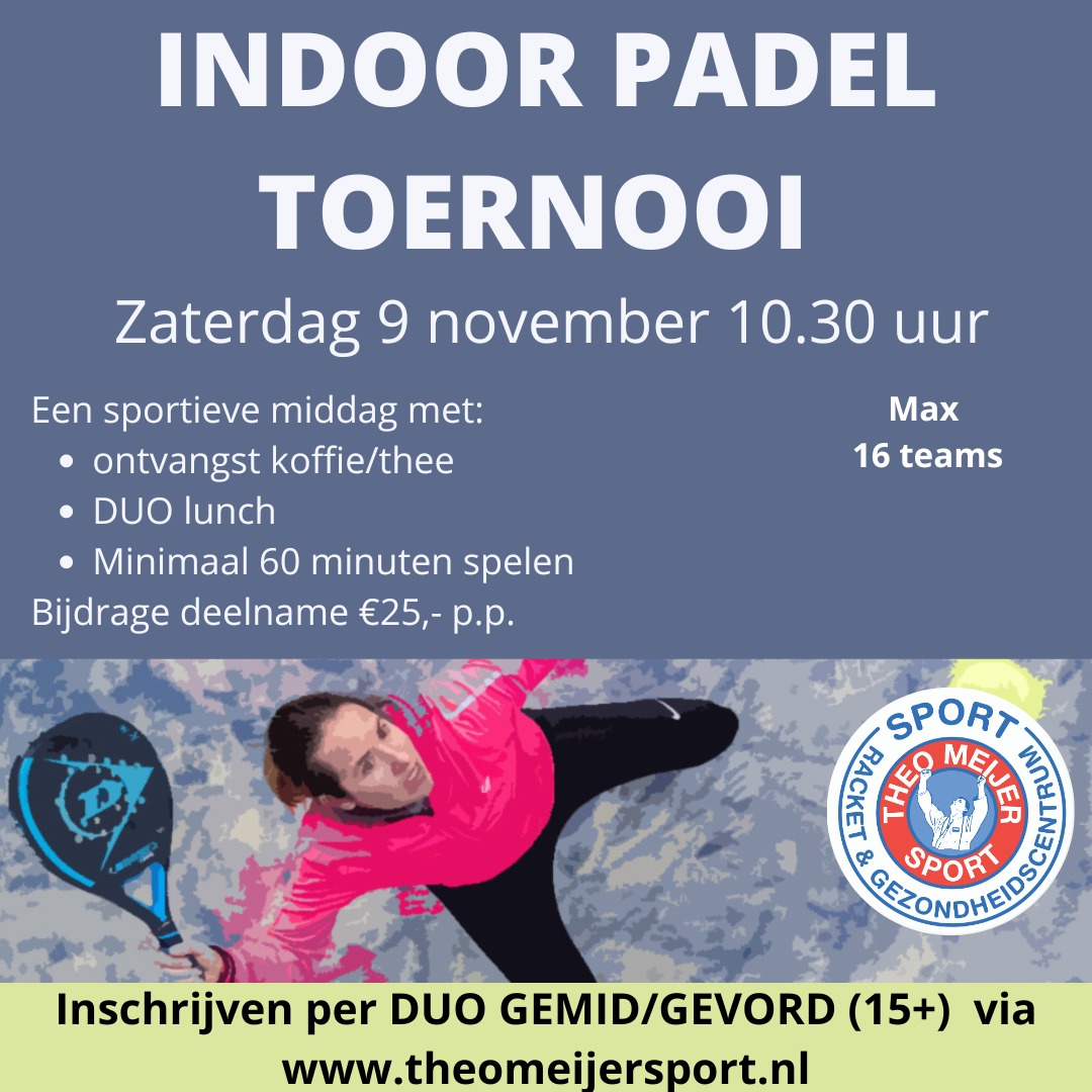 indoor padeltoernooi